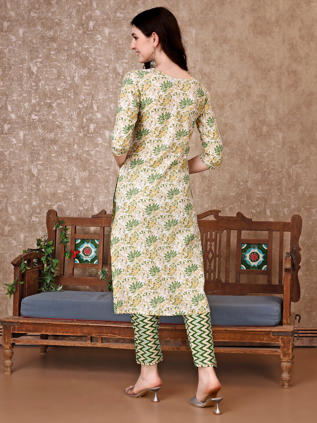 Floral Printed Kurta With Printed Pant & Dupatta, Multicolor - Hiral Fashion