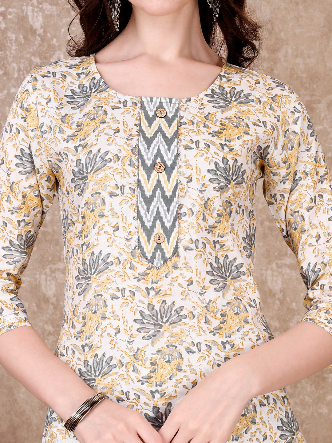 Floral Printed Kurta With Printed Pant & Dupatta, Multicolor - Hiral Fashion