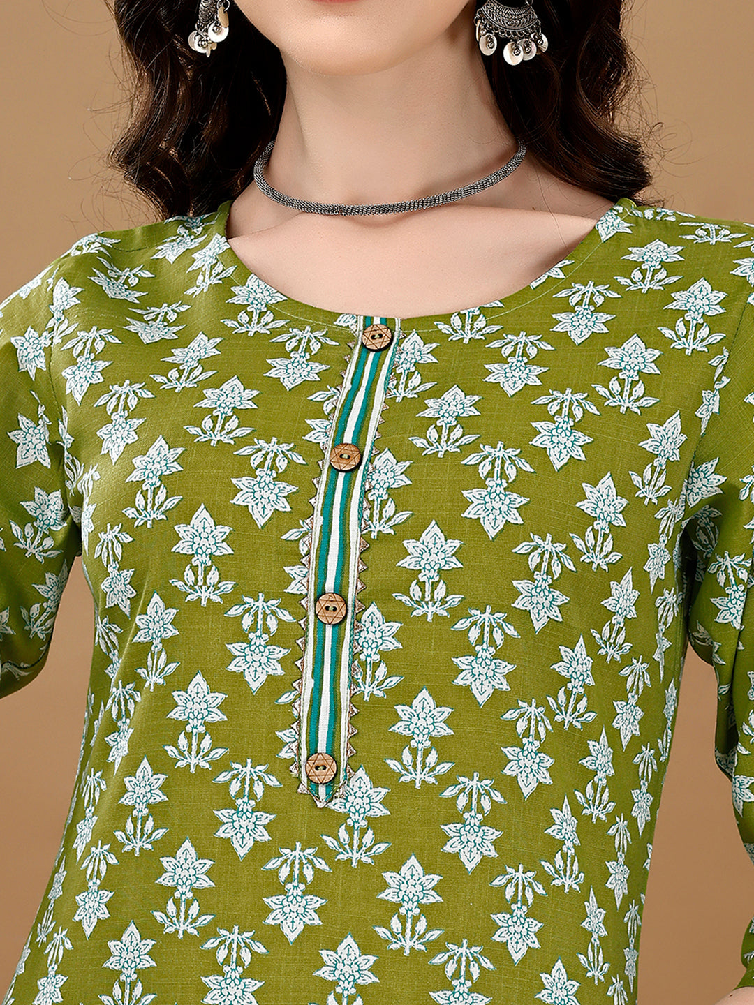 Ethnic Motifs Printed Kurta With Ethnic Motifs Printed Kurta With Printed Pant & Dupatta, Multicolor - Hiral Fashion