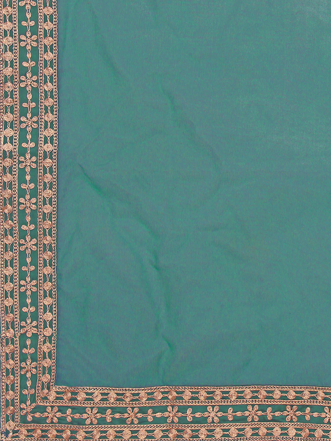 Embroidered Kurta With Pant & Border Premium Embroidered Dupatta, Multicolor - Hiral Fashion