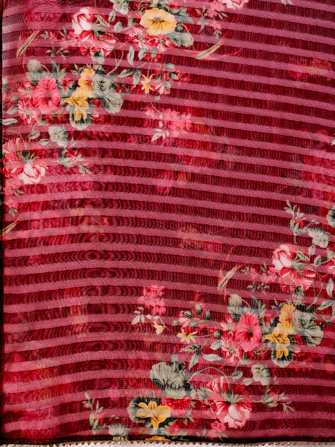 Hand Embroidered Kurta With Pant & Printed Premium Organza Dupatta Luxury, Multicolor - Hiral Fashion