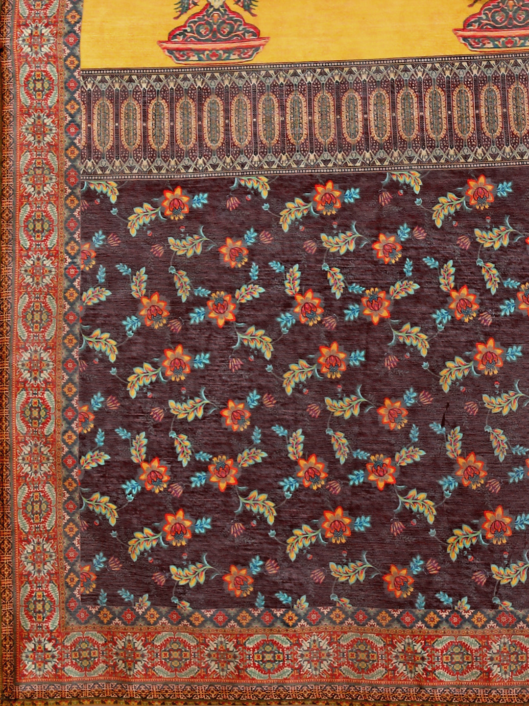 Embroidered & Ethnic Motifs Printed Kurta With Pant & Dupatta, Multicolor - Hiral Fashion
