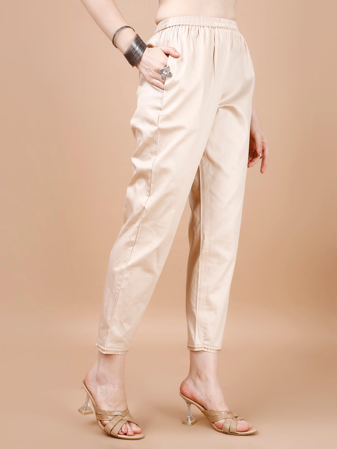 Hand Embroidered Printed Muslin Kurta With Pant & Dupatta, Multicolor - Hiral Fashion