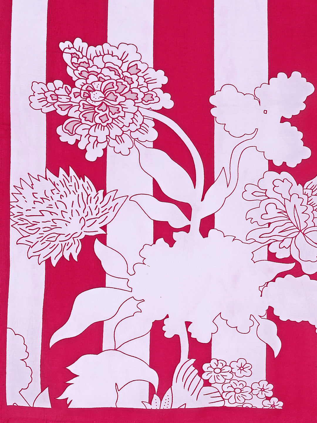 Hand Embroidered & Floral Printed Pure Silk Kurta With Pant & Dupatta, Pink - Hiral Fashion