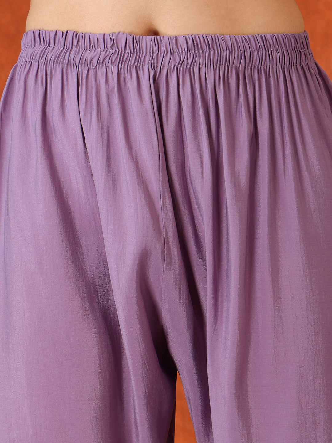 Embroidered Kurta With Pant & Embroidered Dupatta, Lavender - Hiral Fashion