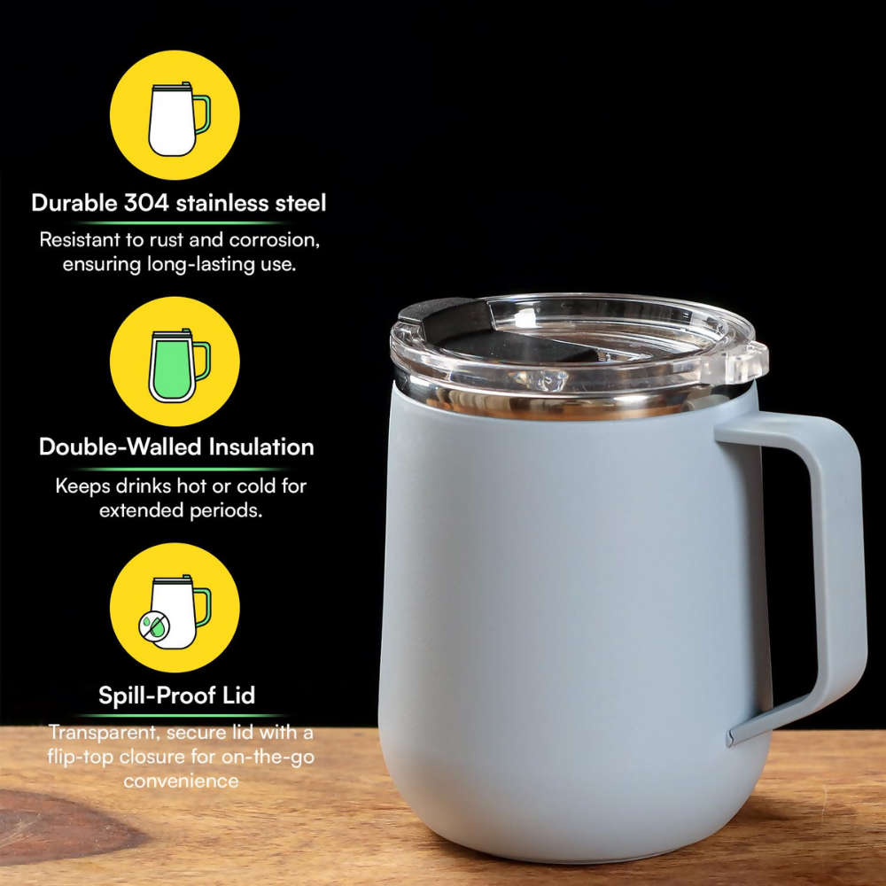 Udyan Tea Stainless Steel Insulated Mug - Frost Blue  Grab2Buy Udyan Tea Grab2Buy