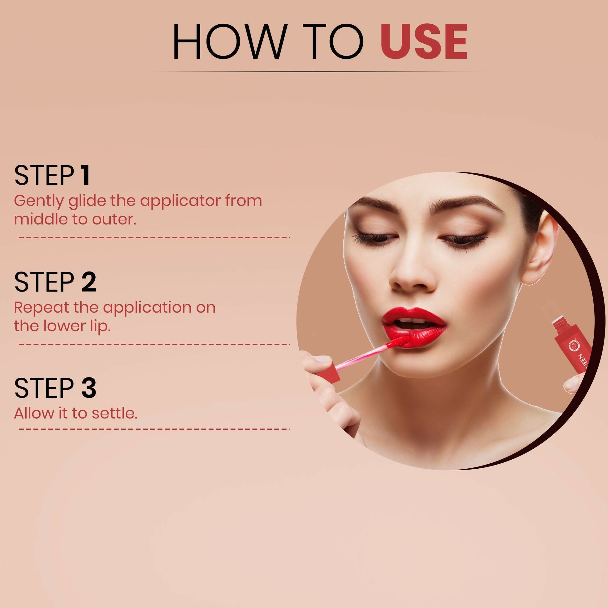 Colors Queen Zero Color Transfer Liquid Lipstick - Retro Red 