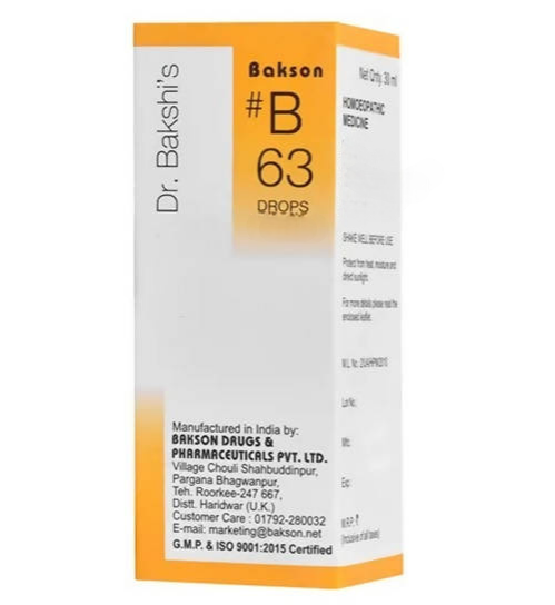 Bakson's Homeopathy B63 Drops  Grab2Buy Bakson's Grab2Buy