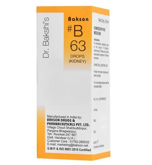 Bakson's Homeopathy B63 Drops 