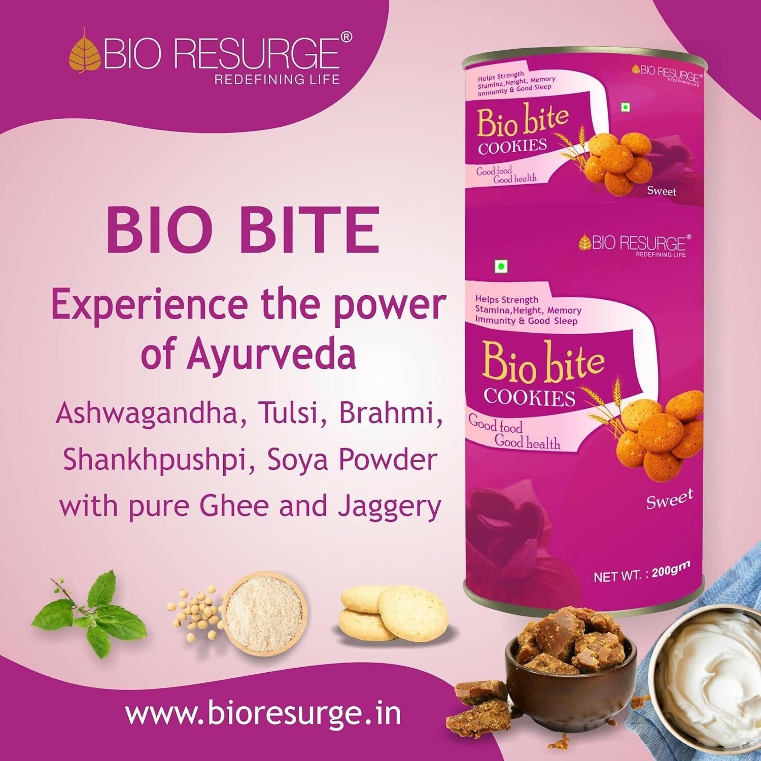 Bio Resurge Healthy Biscuits Meeting your Nutritional Requirements - Grab2buy
