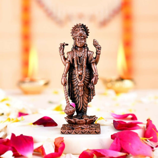Craftvatika Copper Vishnu Idol - Grab2buy