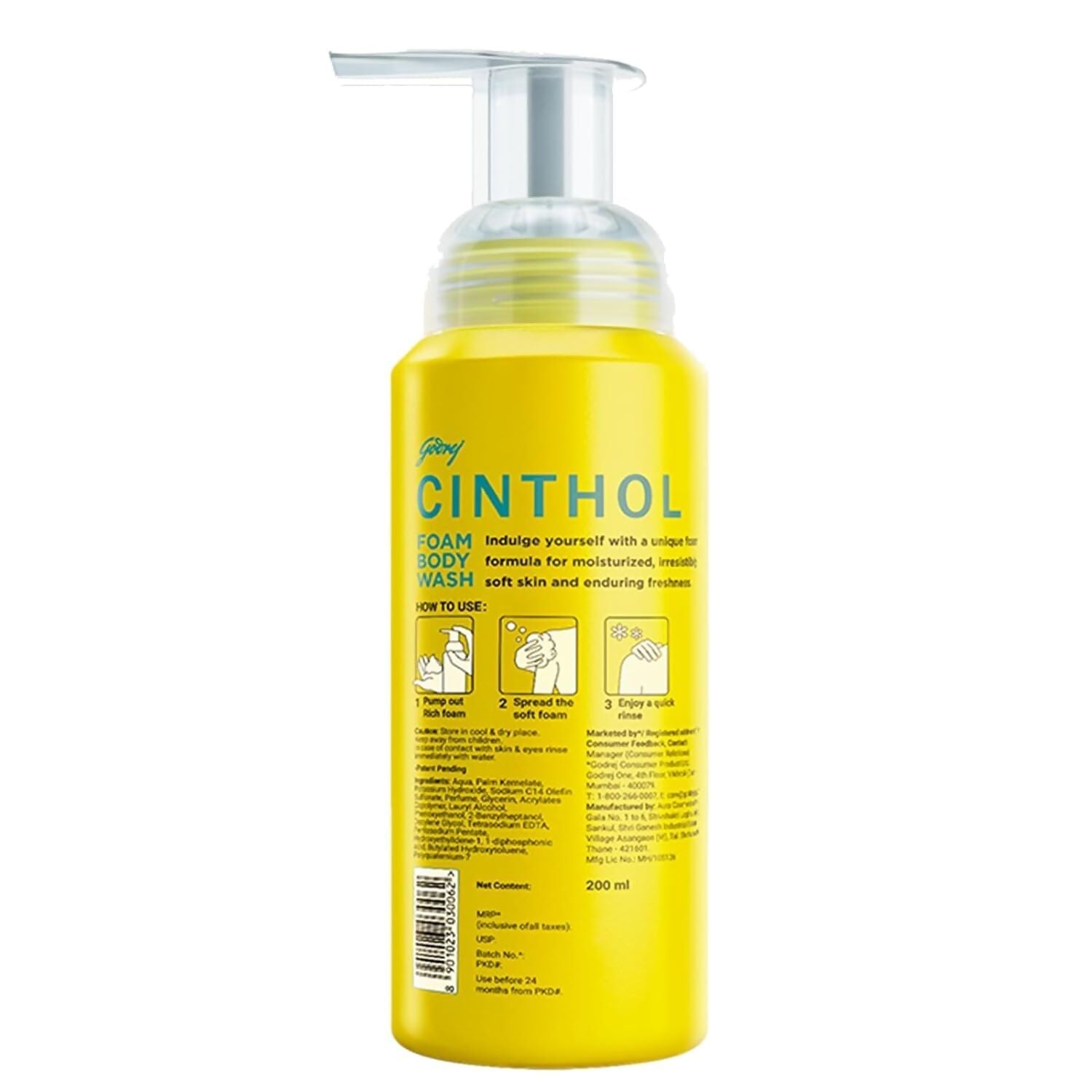 Cinthol Lime Foam Body Wash - Grab2buy