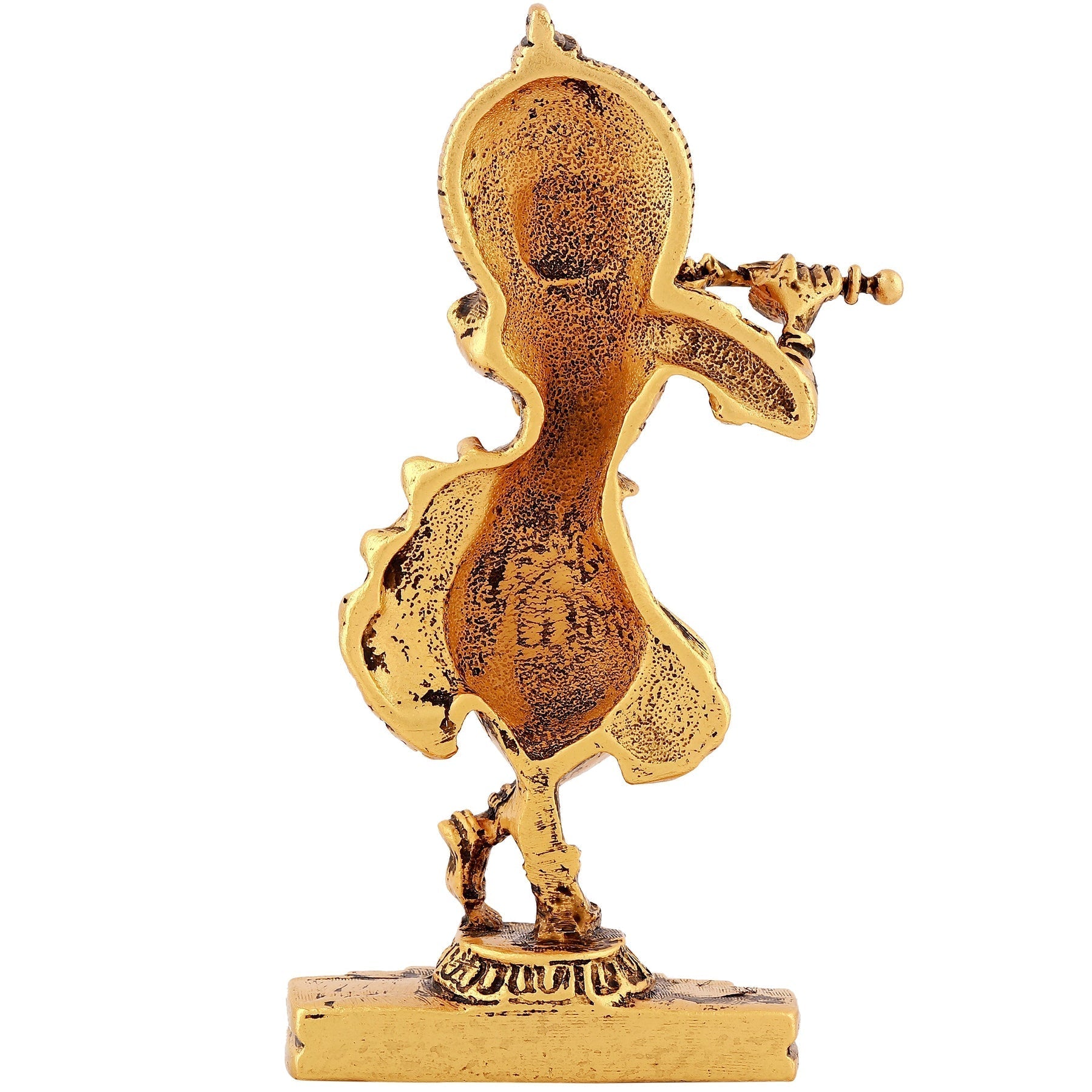 Estele Gold-Polished Sri Krishna Idol for Pooja/Car decor 