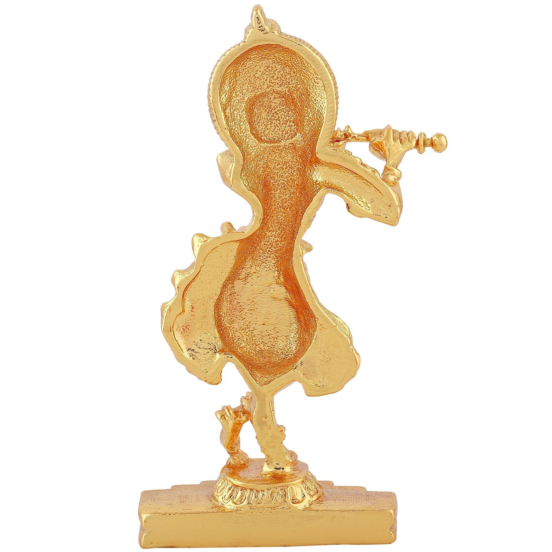Estele Gold-Polished God of love Sri Krishna Idol for Pooja/Car decor 