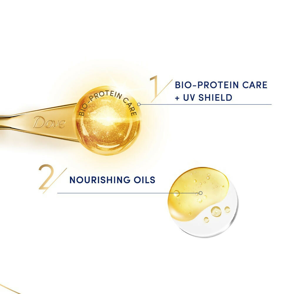 Dove Radiant Shine + UV Protect Hair Serum - Grab2buy