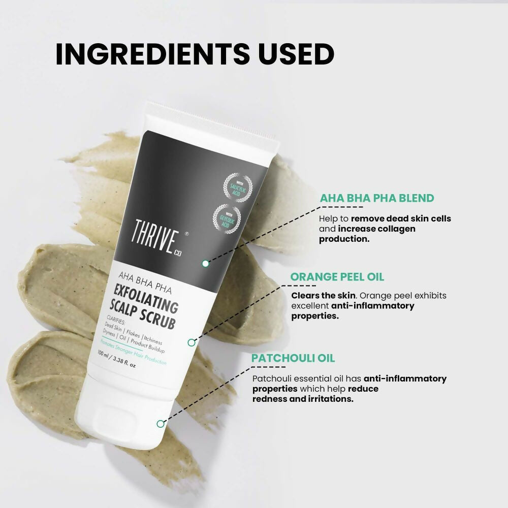 ThriveCo AHA BHA PHA Exfoliating Scalp Scrub 