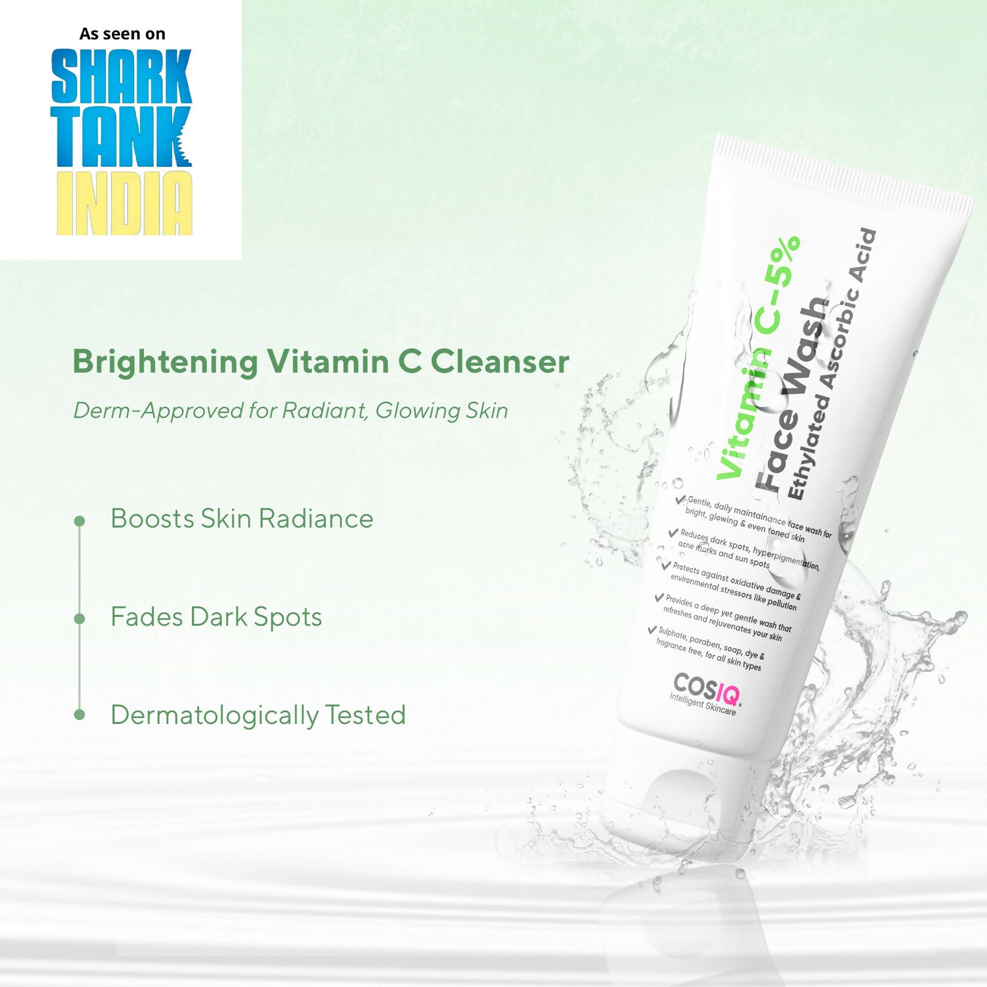Cos-IQ Vitamin C-5% Brightening and Glow Face Wash