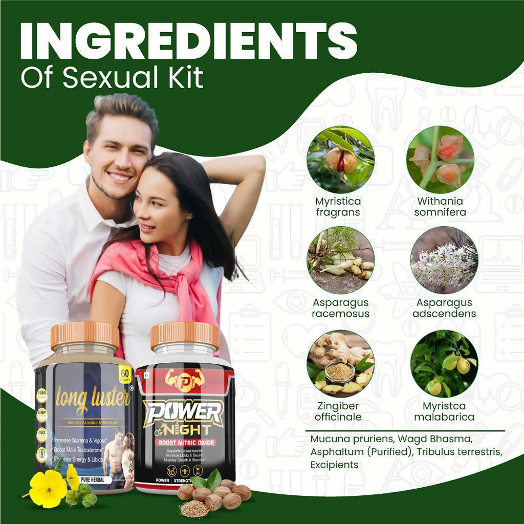 Divya Shree Long Luster and Power of Night Capsule Combo 