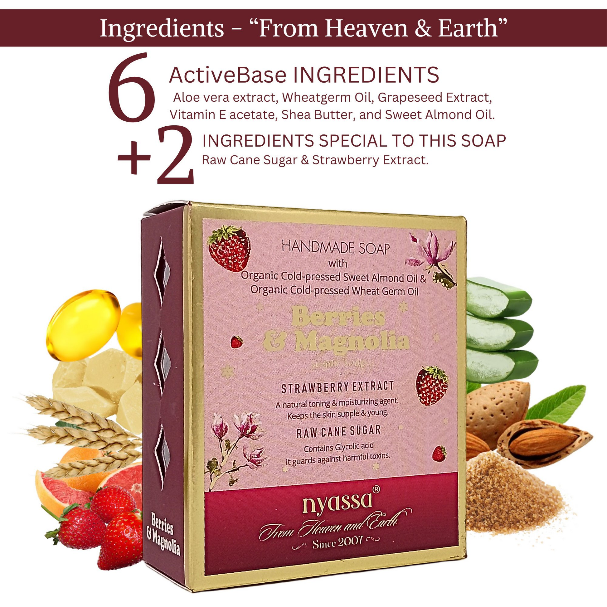 Nyassa Berries & Magnolia Luxurious Handmade Soap