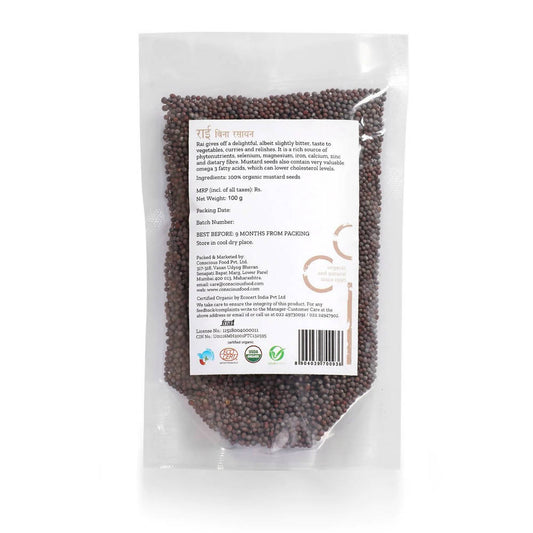 Conscious Food Organic Mustard Seeds (Rai) 