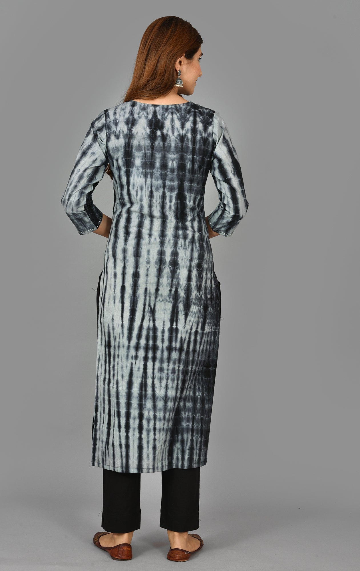 Kaajh Women's Black Tie Dye Cotton Suit Set
