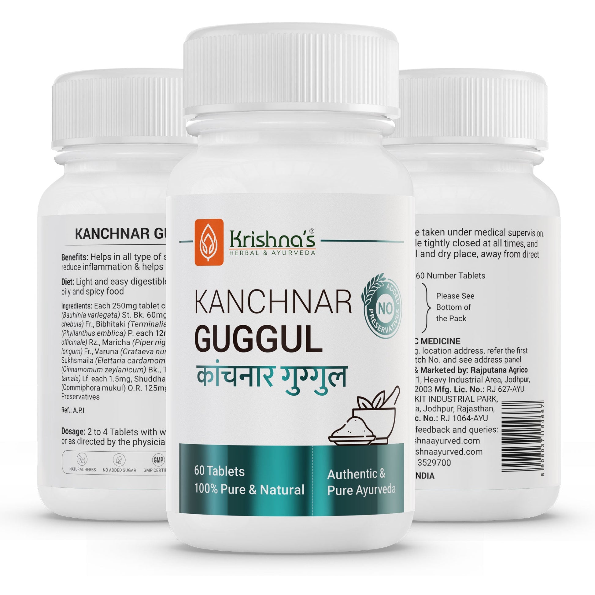 Krishna'S Herbal & Ayurveda Kanchnar Guggul 