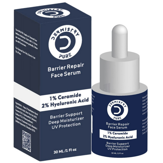Dermistry 1% Ceramide 2% Hyaluronic Acid Sensitive Dry Skin Barrier Repair Moisturiser Face Serum 