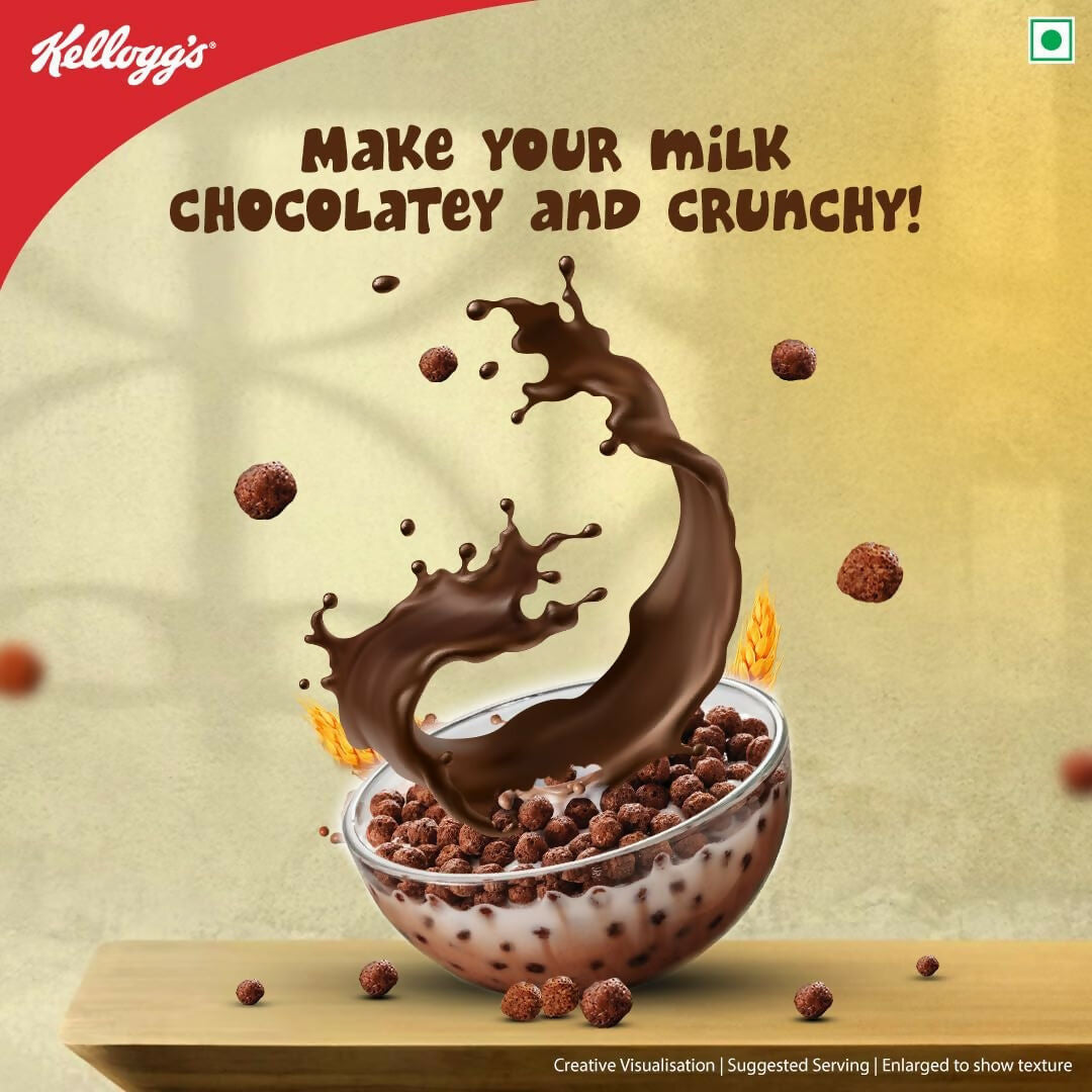 Kellogg's Multigrain Chocos Chotta Ladoo, Breakfast Cereal for Kids 