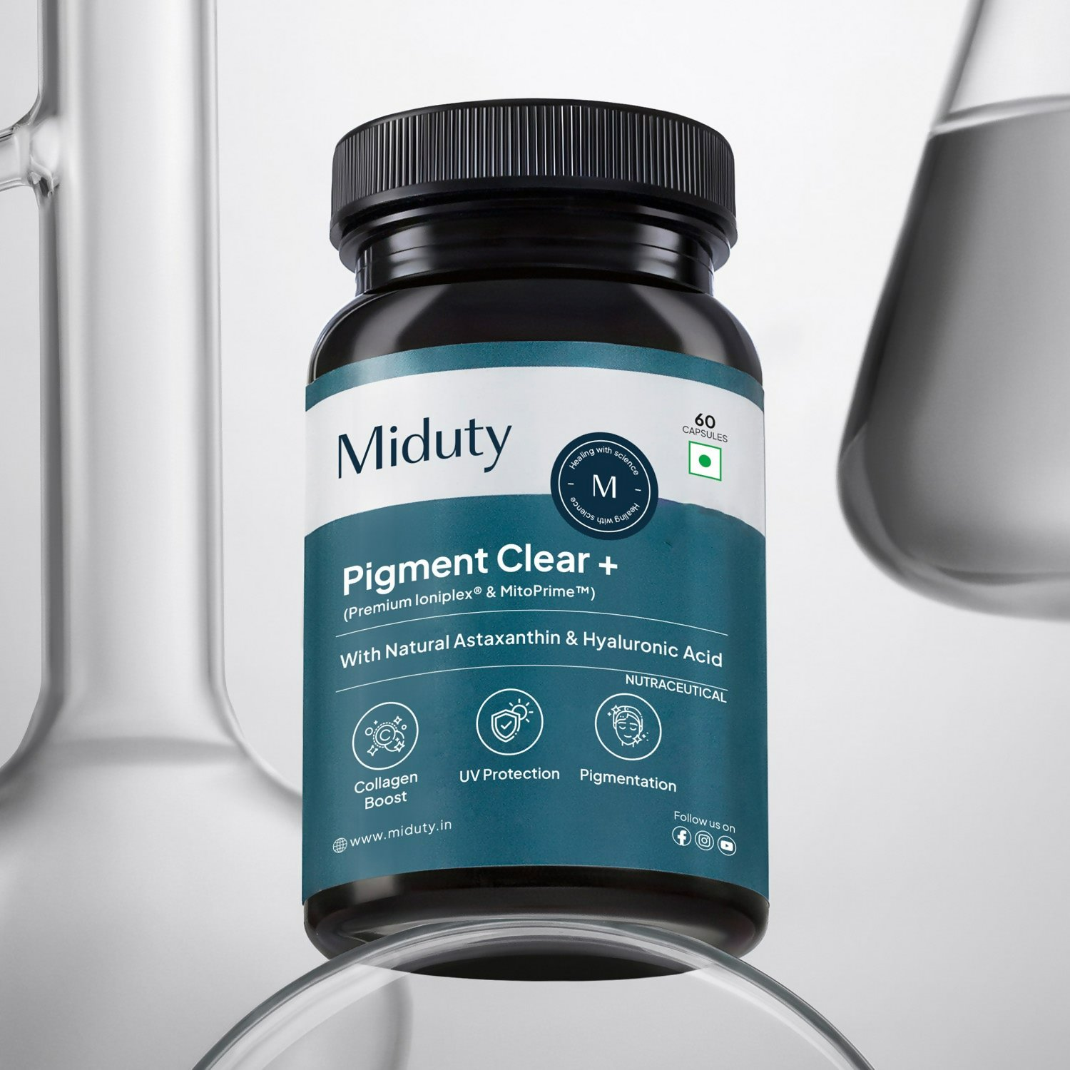Miduty by Palak Notes Pigment Clear+ Oral Sunscreen Capsules 
