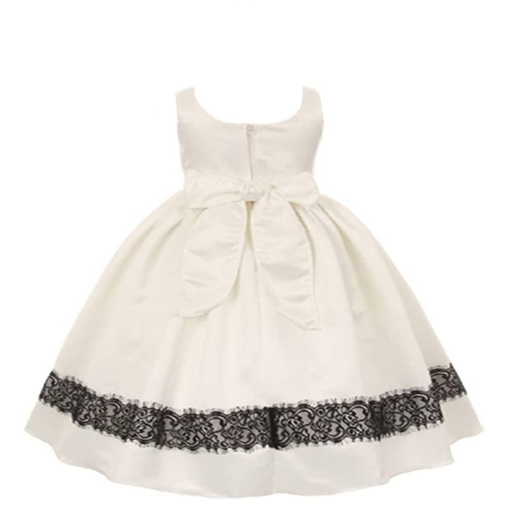 Asmaani Baby Girl's Off-White Colour Satin A-Line Maxi Full Length Dress (AS-DRESS_22171) - Grab2buy