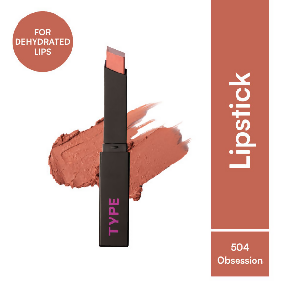 Type Beauty Cream Matte Lipstick For Pigmented Lips - 504 Obsession  Grab2Buy Type Beauty Grab2Buy
