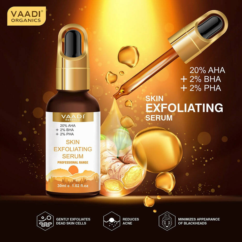 Vaadi Herbals Skin Exfoliating Serum With 20% AHA & 2% BHA & 2% PHA  Grab2Buy Vaadi Herbals Grab2Buy