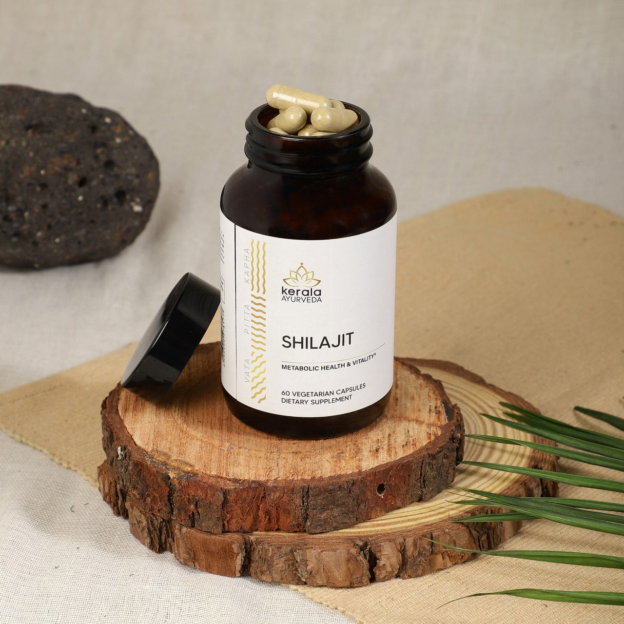 Shilajit - Natural Energy Enhancer for Strength and Stamina (60 Veg Capsules) 