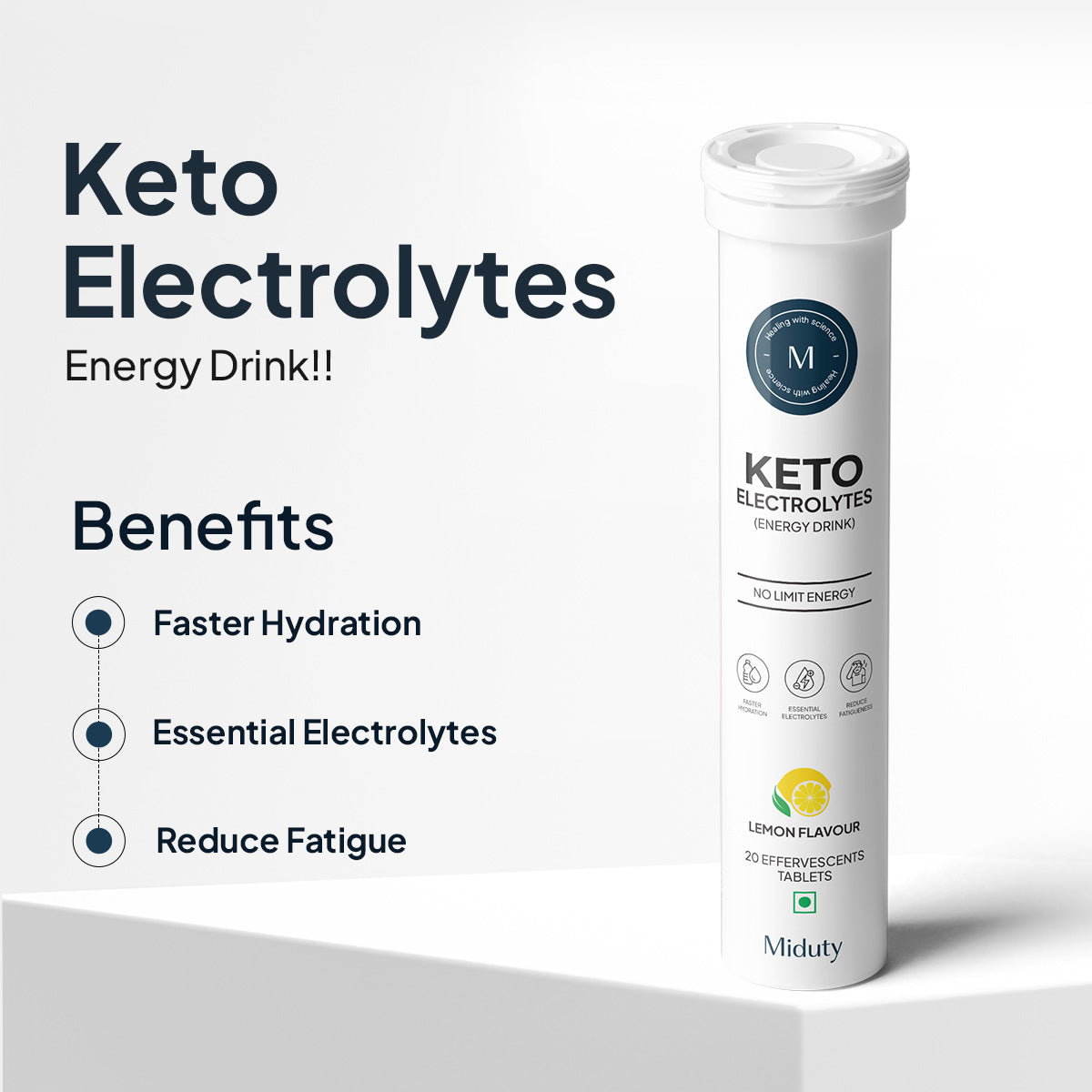 Miduty by Palak Notes Keto Electrolytes Tablets -Adults 