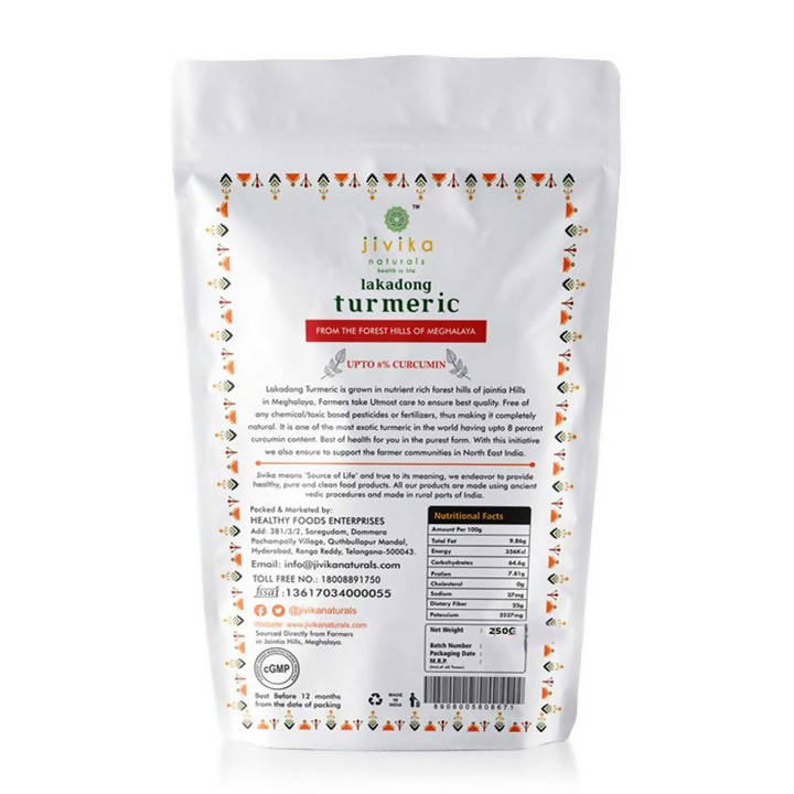 Jivika Naturals Lakadong Turmeric Powder - Grab2buy