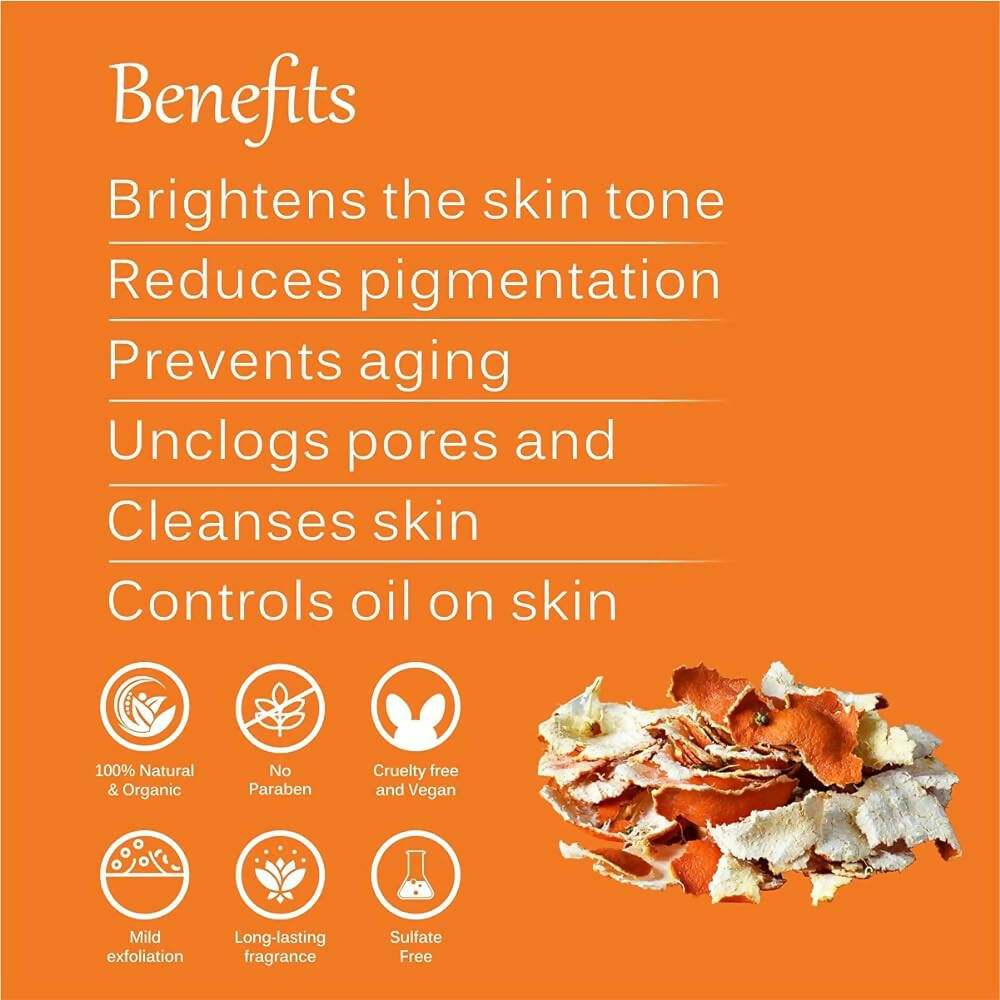 Vedic Naturals Orange Peel Powder Face Pack  Grab2Buy Vedic Naturals Grab2Buy