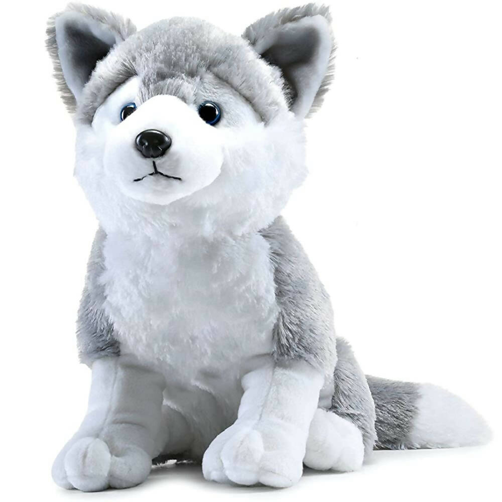 Webby Plush Husky Dog Stuffed Animal Puppy Soft Toy-Grey  Grab2Buy Webby Grab2Buy