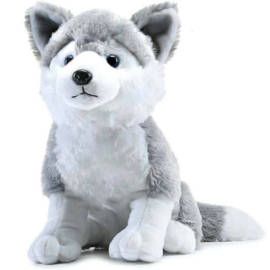 Webby Plush Husky Dog Stuffed Animal Puppy Soft Toy-Grey  Grab2Buy Webby Grab2Buy