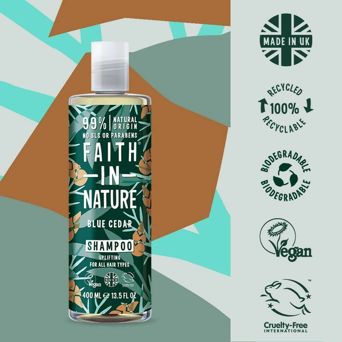 Faith In Nature Blue Cedar Shampoo