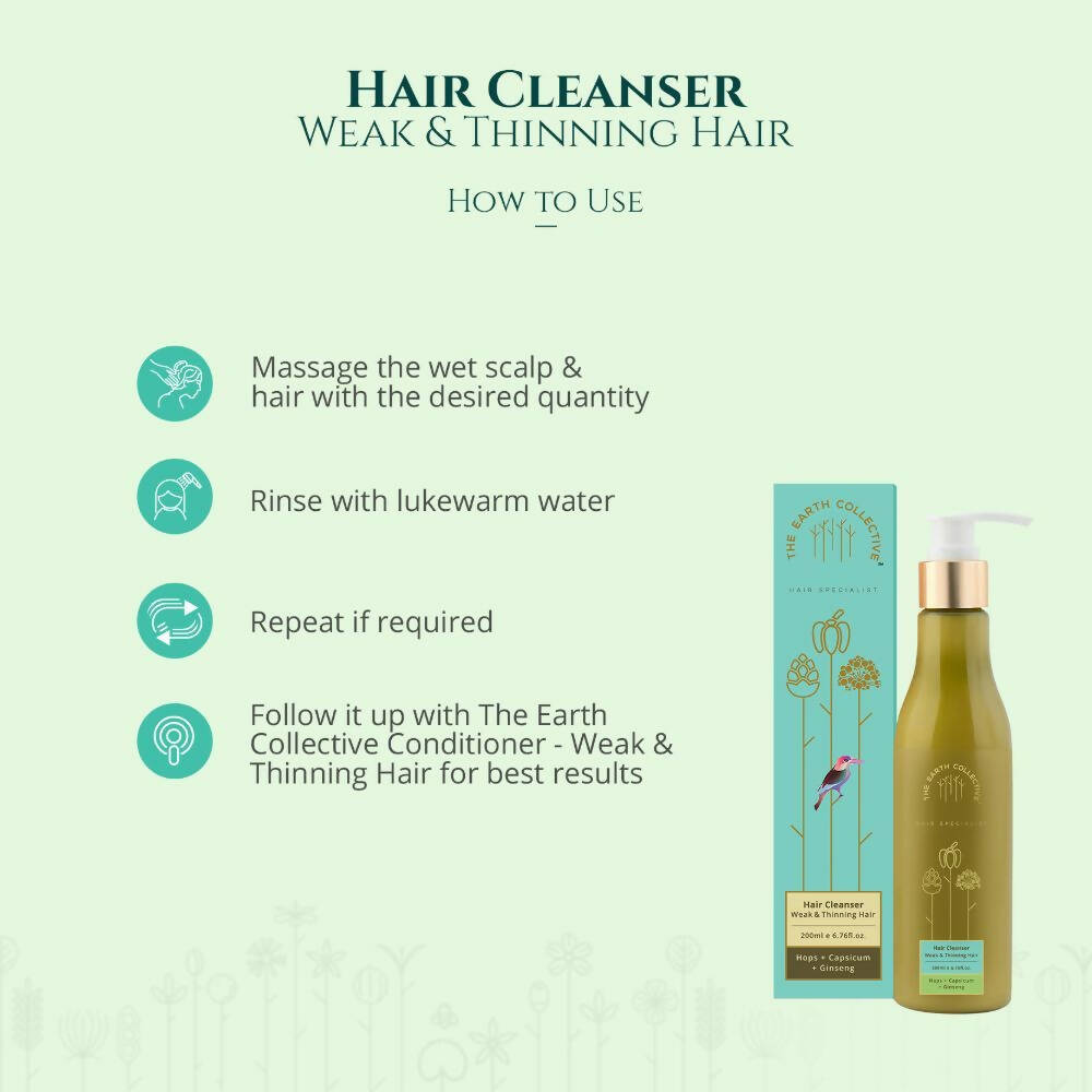 The Earth Collective Hair Cleanser - Weak & Thinning Hair  Grab2Buy The Earth Collective Grab2Buy