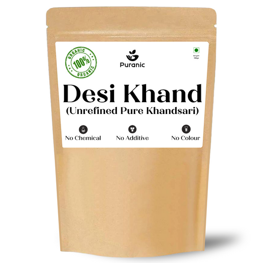 Puranic Desi Khand | Unrefined  Khandsari - Grab2buy