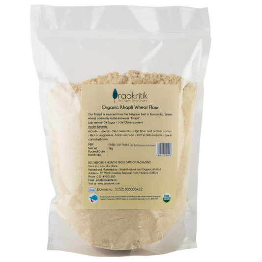 Praakritik Organic Khapli Wheat Atta - Grab2buy