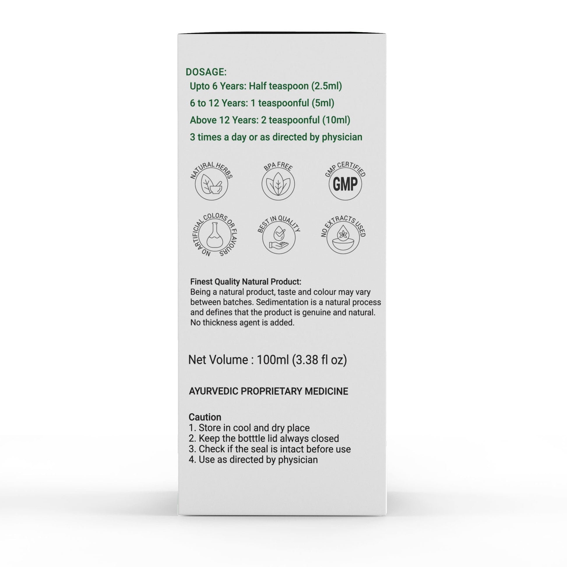 Krishna'S Herbal & Ayurveda Khas Vida Cough Syrup 