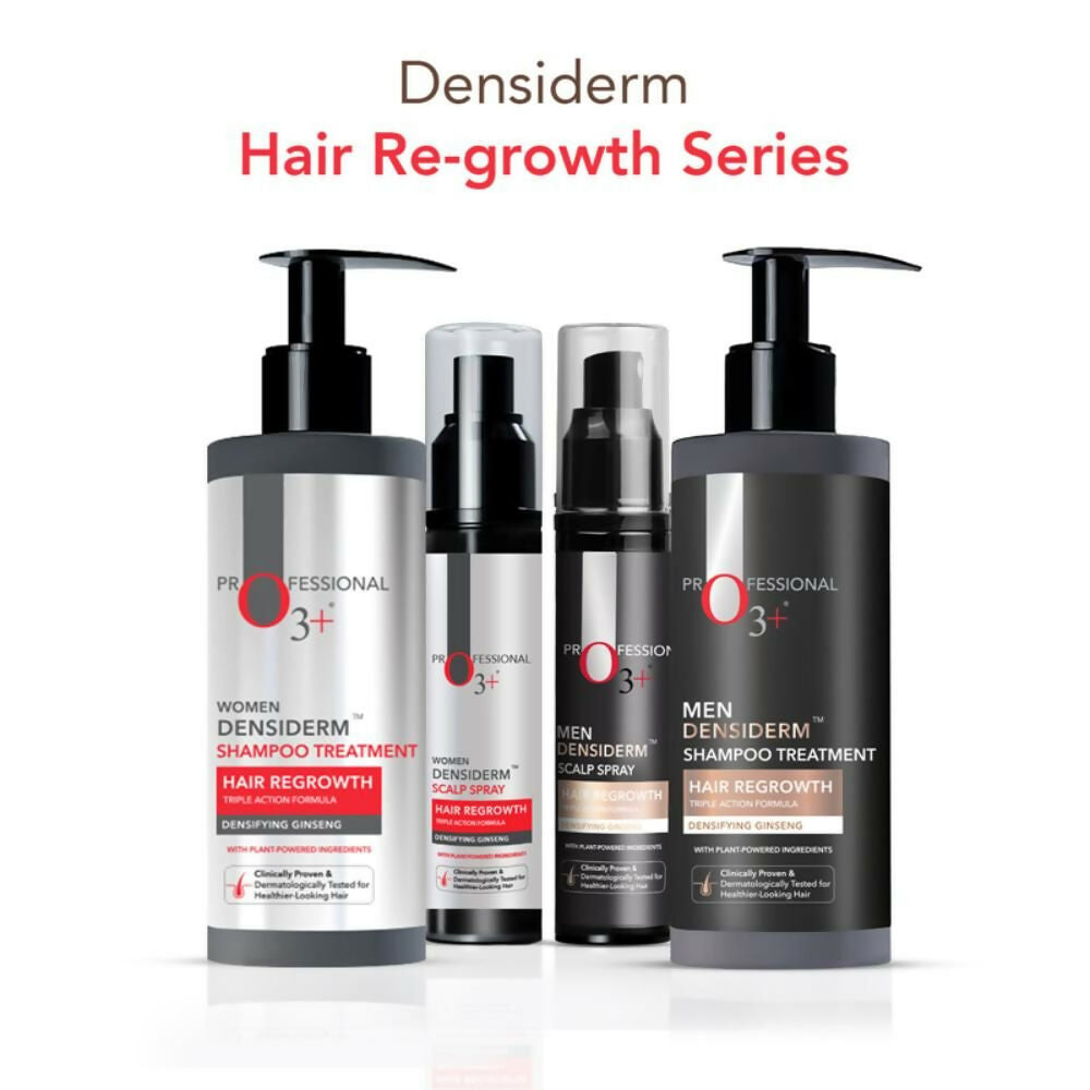 Professional O3+ Women Densiderm Hair Growth Scalp Serum Spray For Anti Hair Loss With Ginseng