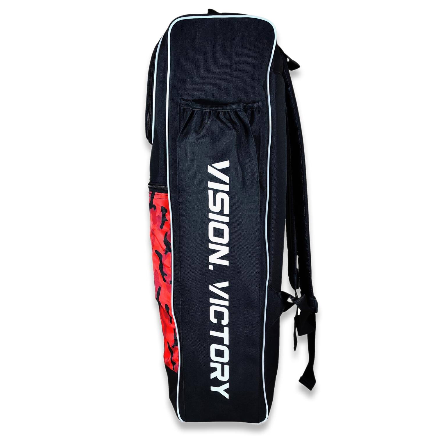 Prokick Megakit Duffle Backpack Cricket Kitbag (Black/Red Camouflage) 
