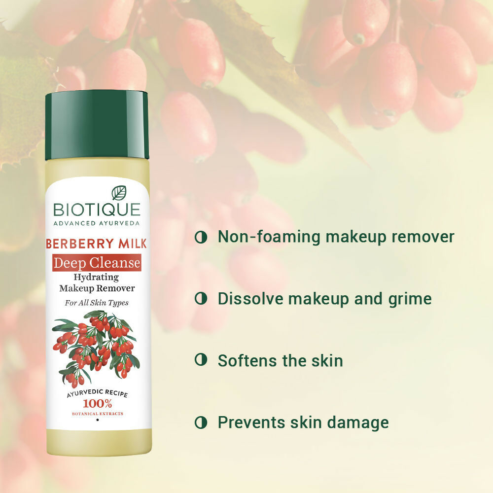 Biotique Berberry Milk Deep Cleanse Hydrating Makeup Remover 