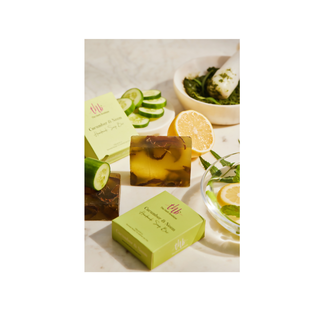 The Herb Boutique Cucumber And Neem Glycerine Soap Bar - Grab2buy