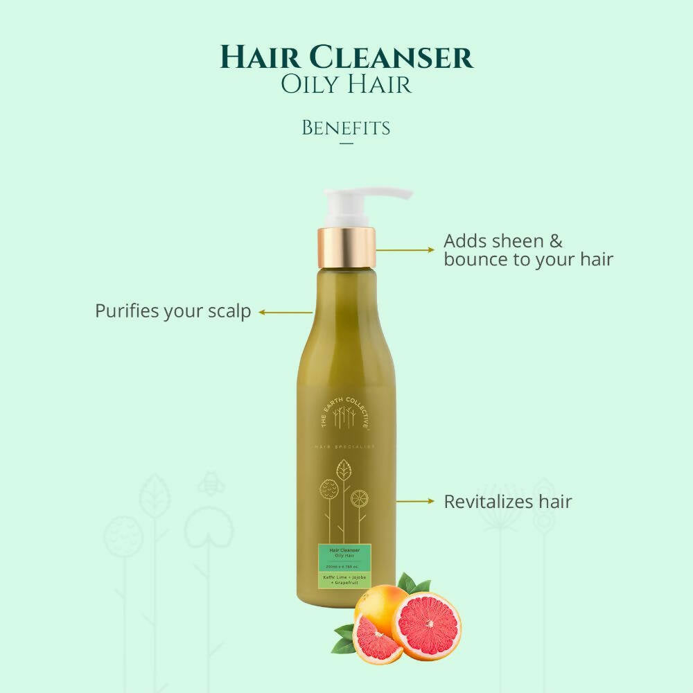The Earth Collective Hair Cleanser - Oily Hair- Shampoo  Grab2Buy The Earth Collective Grab2Buy