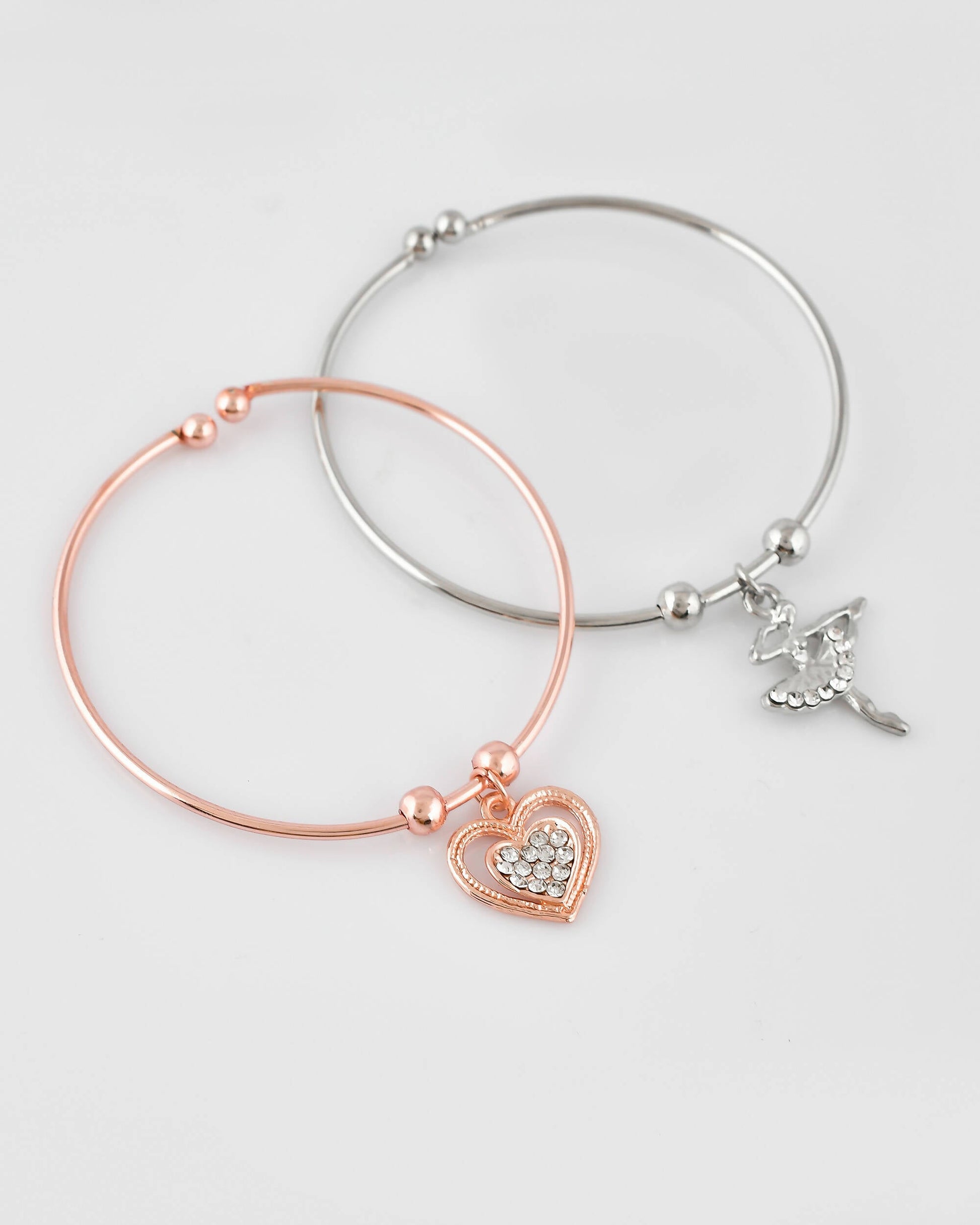 VOJ Stainless Steel Beads Gold-plated Bracelet Set (Pack of 2) - Grab2buy