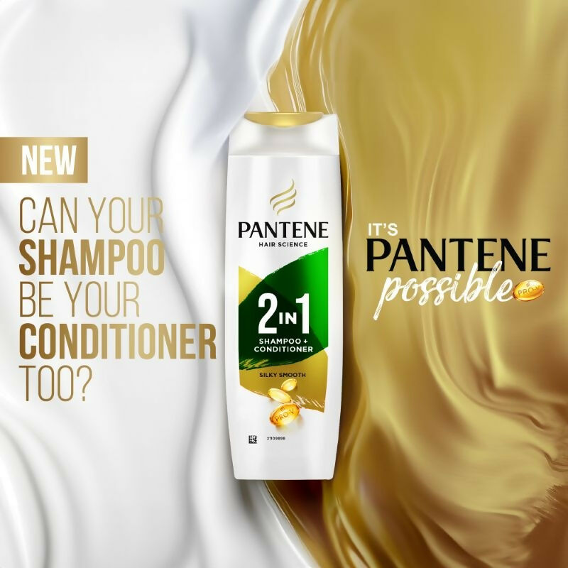 Pantene 2 In 1 Silky Smooth Care Shampoo + Conditioner 